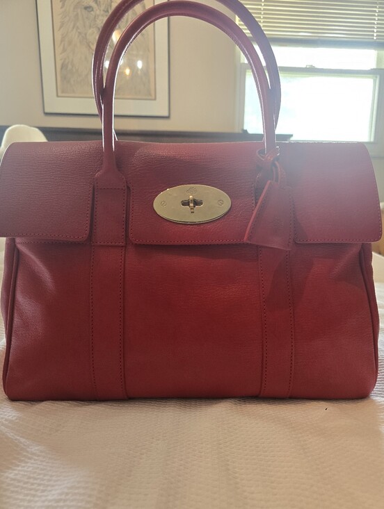 Mulberry Handbags - Mulberry Red Leather Top-Handle Satchel
